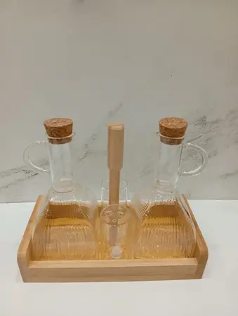 ACEITERO & VINAGRERO BASE BAMBU 350ML