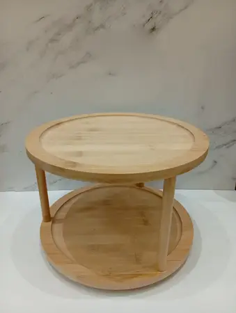 BANDEJA 2 PISOS BAMBU