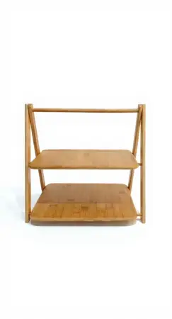 BANDEJA 2 PISOS LINEA BAMBU