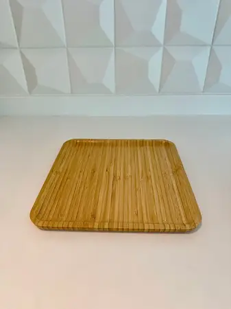 BANDEJA BAMBU CUADRADA
