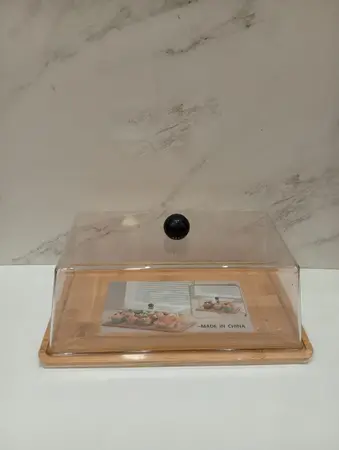 BANDEJA BAMBU T/CAMPANA ACRILICO