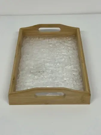 BANDEJA BAMBU Y ACRILICO RECT.