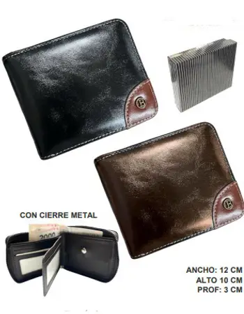 BILLETERA P/HOMBRE C/CAJA