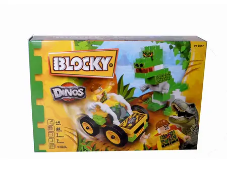 BLOCKY DINOSAURIOS 65PZAS.