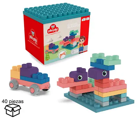 BLOQUES SOFT BLANDOS 40PCS. BB002