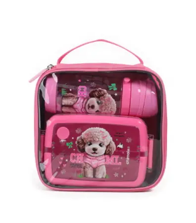 BOX SET LUNCHERA 3PCS. BZ147 POODLE