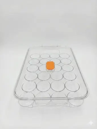 CAJA HUEVERA ACRIL. C/TAPA