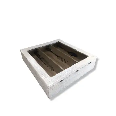 CAJA MADERA DEC. P/CUBIERTOS