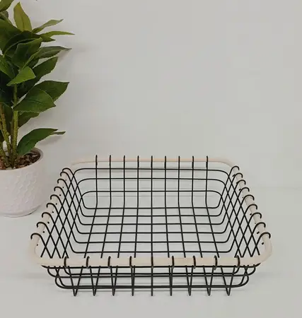 CANASTOS ORGANIZADOR IRON Y RATAN