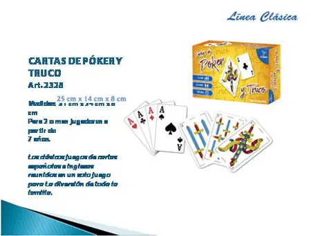 CARTAS DE POKER Y TRUCO