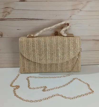 CARTERA C/MANIJA RAFIA