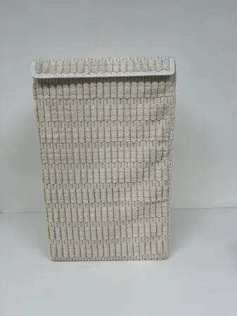 CESTO ORGANIZADOR C/TAPA L/LOVE NATURAL