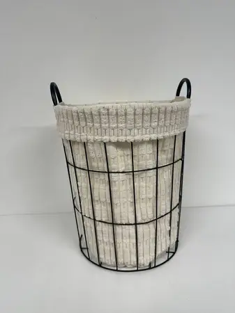 CESTO P/ROPA L/LOVE NATURAL