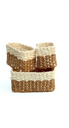 CESTO X 3 PZAS. PAPEL DE ARROZ