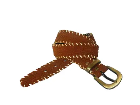 CINTO HOMBRE CARPINCHO COSTURA INDIA