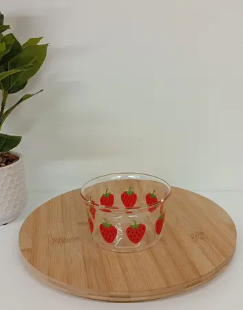 COMPOTERA VIDRIO 300ML FRUTILLA