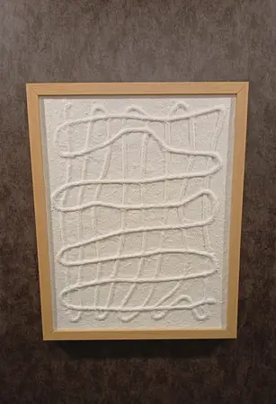 CUADRO PAPEL MARCO DE BAMBU