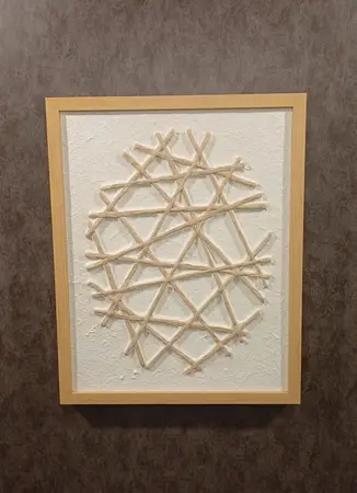 CUADRO PAPEL RELIEVE RUSTIC MARCO BAMBU