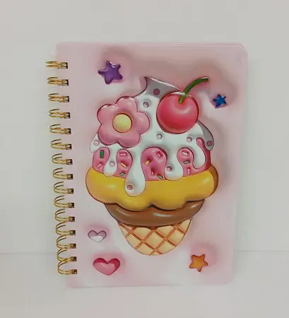 DIARIO INFANTIL C/ESPIRAL ICE CREAM