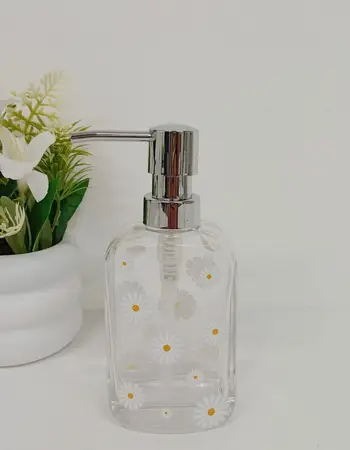 DISPENSER VIDRIO C/MARGARITAS