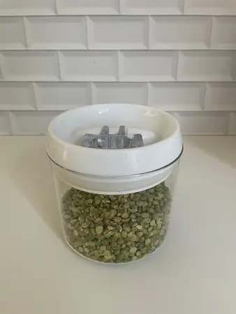 FRASCO ACRILICO C/ TAPA ACRILICA HERMETICA