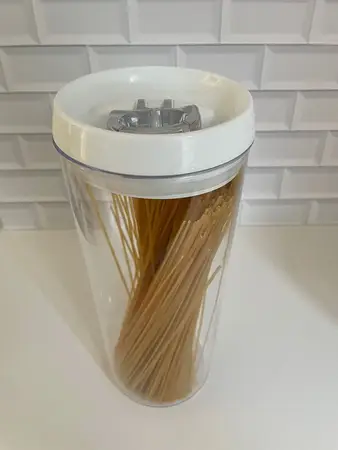 FRASCO ACRILICO C/ TAPA ACRILICA HERMETICA