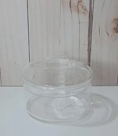 FRASCO VIDRIO C/TAPA 400ml.