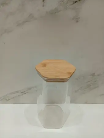 FRASCO VIDRIO T/BAMBU 1400ML