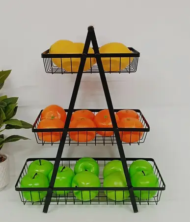 FRUTERA METAL 3 PISOS L/BLACK