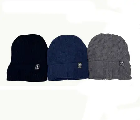 GORRO TEJIDO ACRIL. C/PIEL INT. SU-303731