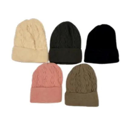 GORRO TEJIDO ACRIL. TRAMADA C/PIEL SU-303735