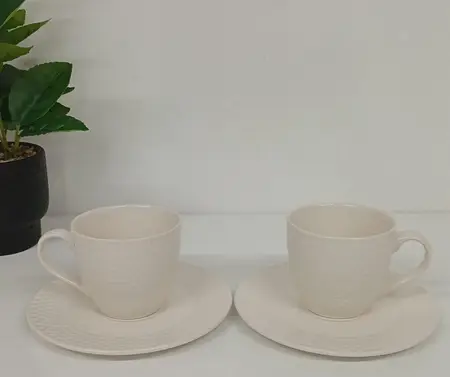 JGO. TAZAS & PLATO COFFEE L/PANAL X 4PZAS.