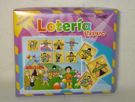 LOTERIA CIRCO EN MADERA