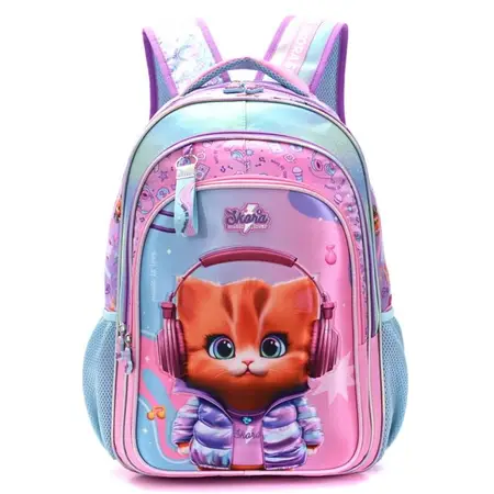 MOCHILA 18 THINK HAPPY GATITA C/LLAVERO