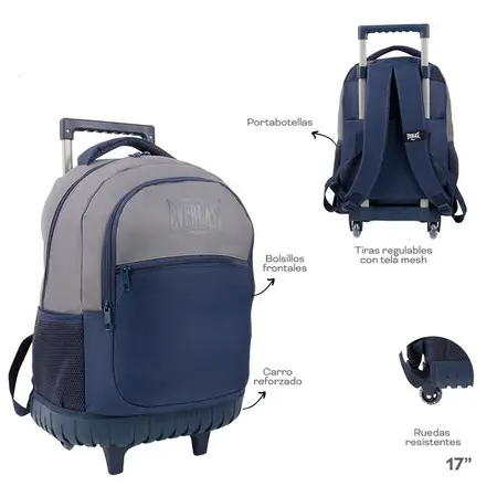 MOCHILA C/CARRO EVERLAST 18 28805