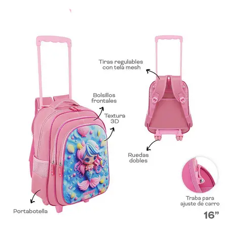 MOCHILA C/CARRO SIRENA 18 30095