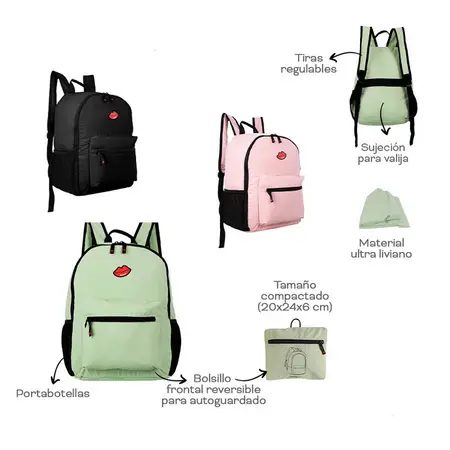 MOCHILA POLY P/VIAJE OREIRO LOVE 29140