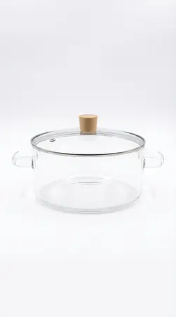 OLLA VIDRIO C/TAPA 2500ML