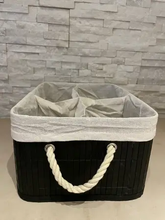 ORGANIZADOR BAMBU PLEGABLE NEGRO