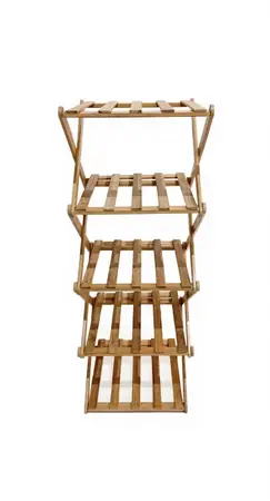 ORGANIZADOR DE CALZADO PLEGABLE BAMBU