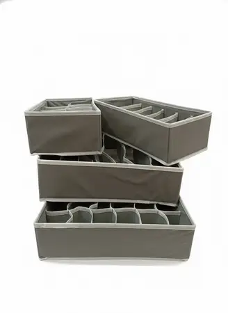 ORGANIZADOR DE PLACARD 4 PCS. GREY