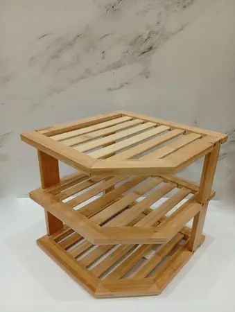 ORGANIZADOR ESTANTE 3 PISOS BAMBU