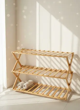 ORGANIZADOR P/ZAPATOS PLEGABLE BAMBU