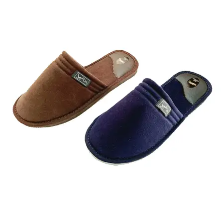 PANTUFLA P/HOMBRE PESPUNTEADA
