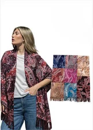 PASHMINA LANILLA BULGARO C/FLECOS