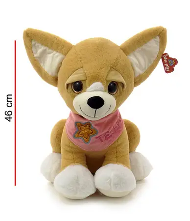 PELUCHE PERRO SENTADO 46Cm.