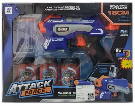 PISTOLA CHICA C/DARDO Y LATAS 9004A-5