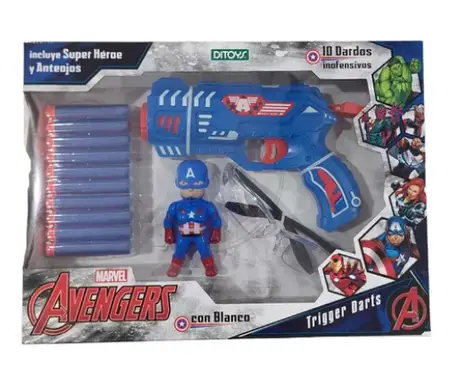 PISTOLA LANZA DARDOS AVENGERS