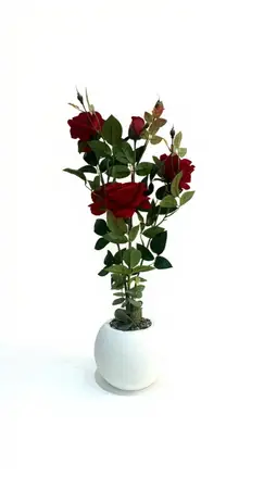 PLANTA ROSAS ROJAS ARTIFICIAL RED 70CM