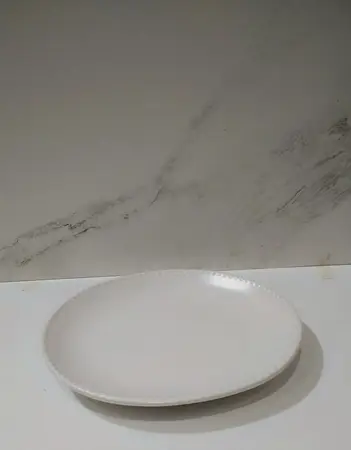 PLATO CERAM. LINEA TERRA WHITE X6 C/UNO